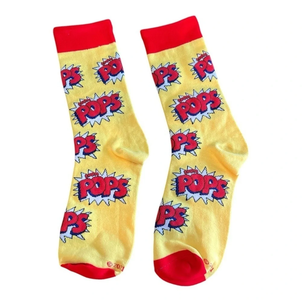 Pop Art Yellow and Red Socks